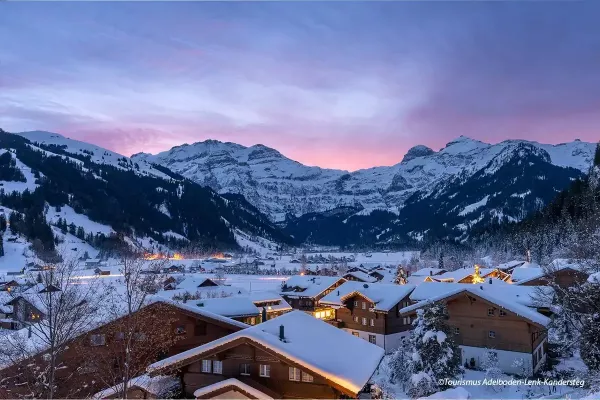 Lenk-Simmental by night